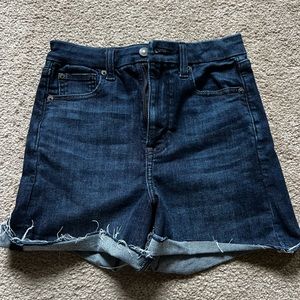 American Eagle Hi Rise Dark Wash Shorts 16